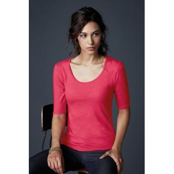 T-shirt Tri-Blend Donna Manica 3/4 - Anvil